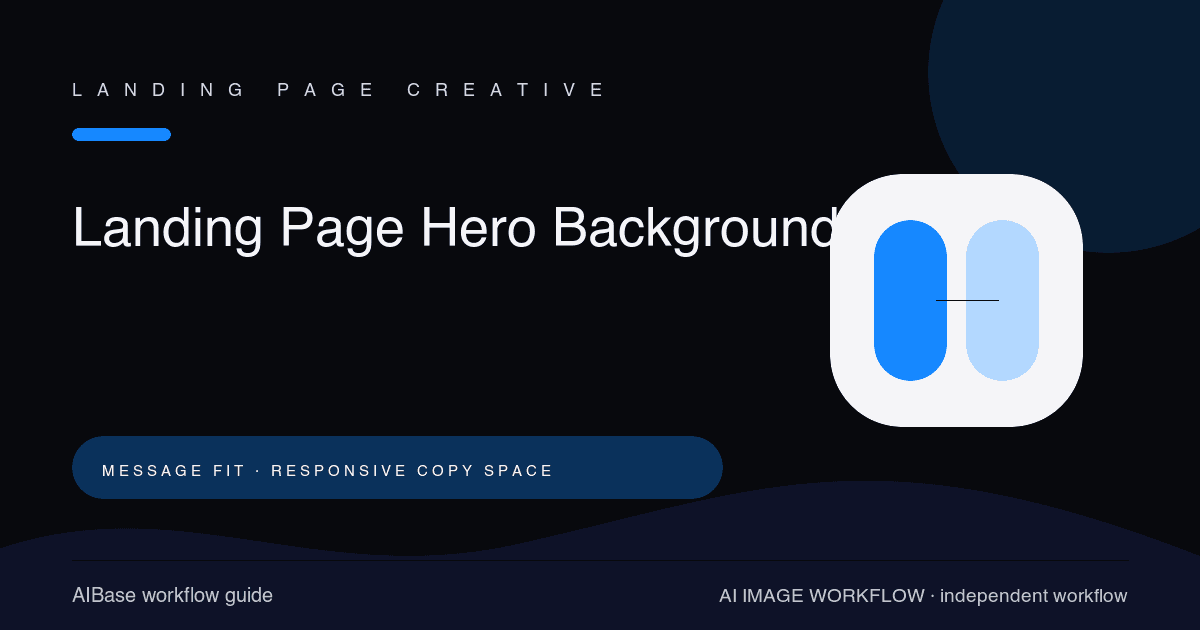 AI image prompt template for landing page hero backgrounds cover