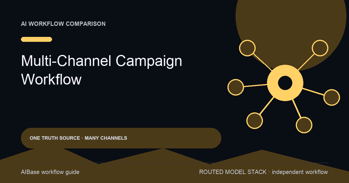 AI image and video workflow for multi-channel campaigns cover