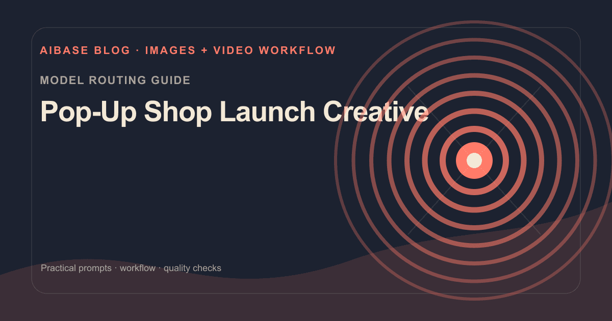Pop-up shop launch creative workflow guide cover