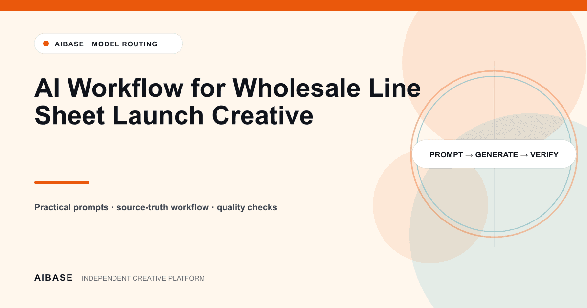 Wholesale line sheet launch creative workflow cover