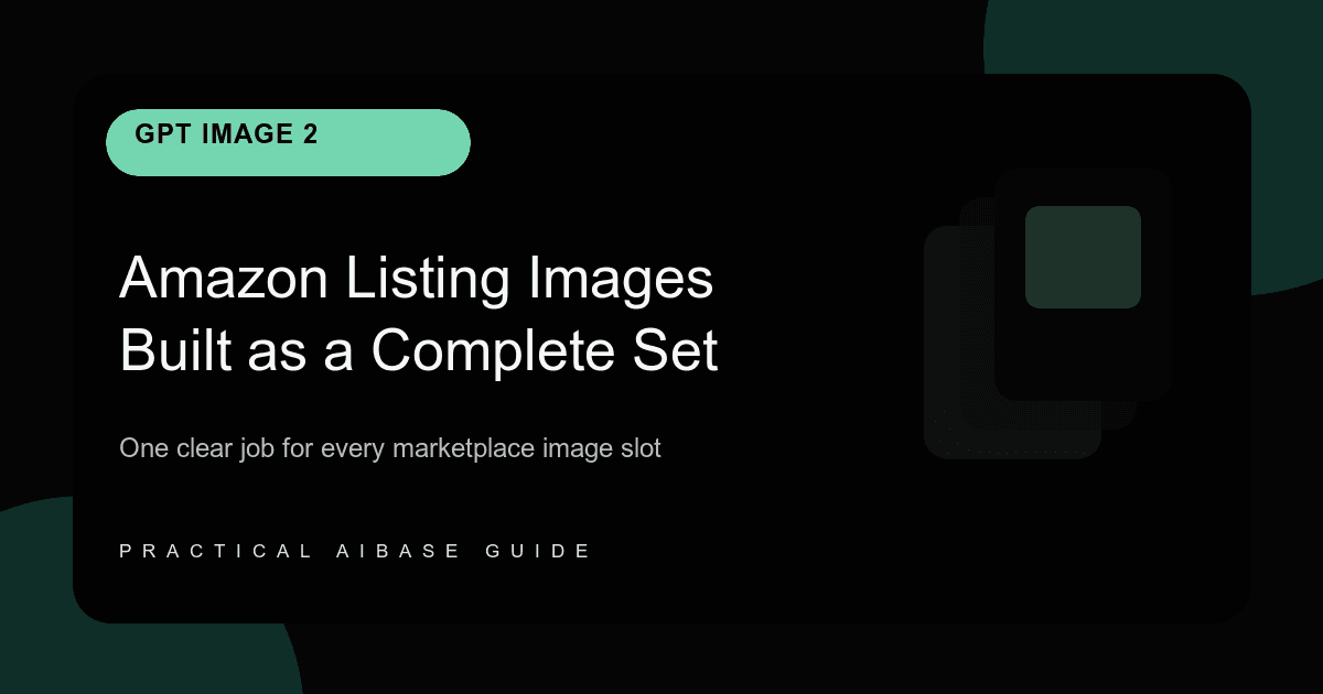 GPT Image 2 Amazon listing image prompt set guide cover