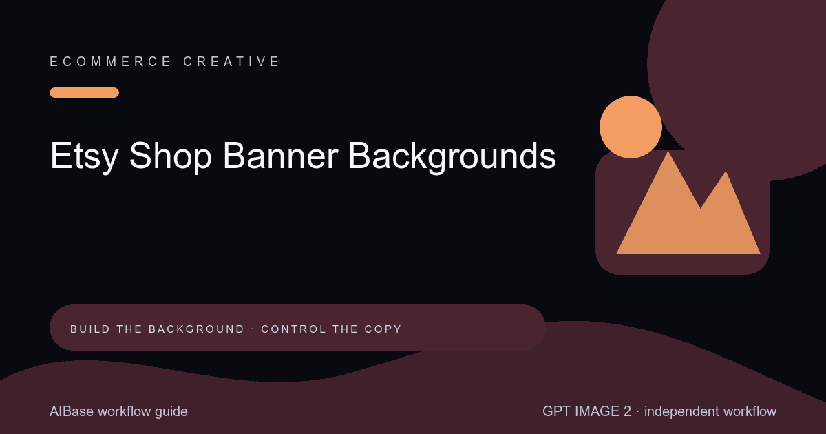 GPT Image 2 Etsy shop banner prompt guide cover