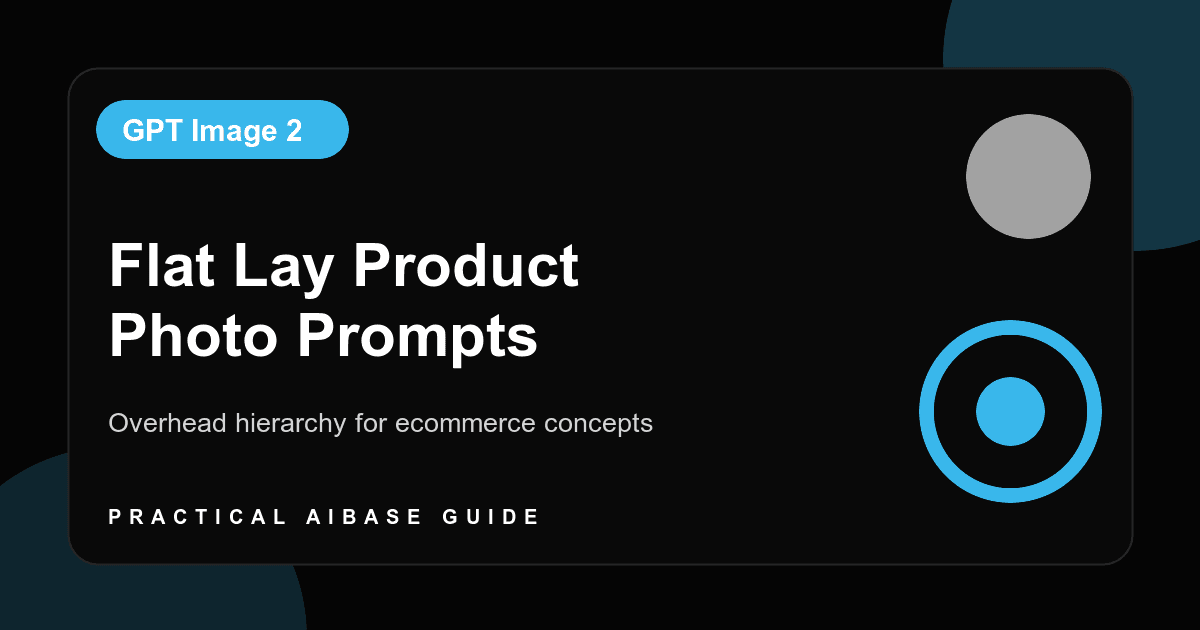 GPT Image 2 ecommerce flat lay product photo prompt guide cover