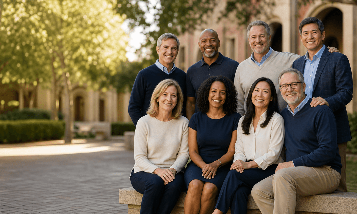 Alumni reunion group photo animation prompt guide cover