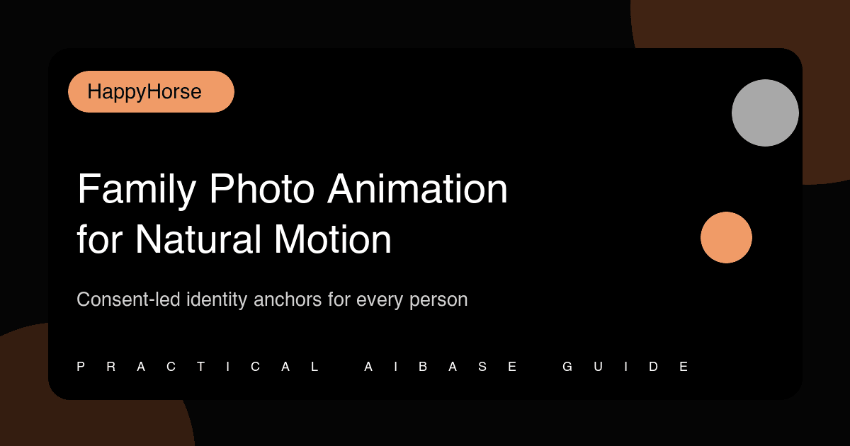 HappyHorse natural family photo animation prompt guide cover