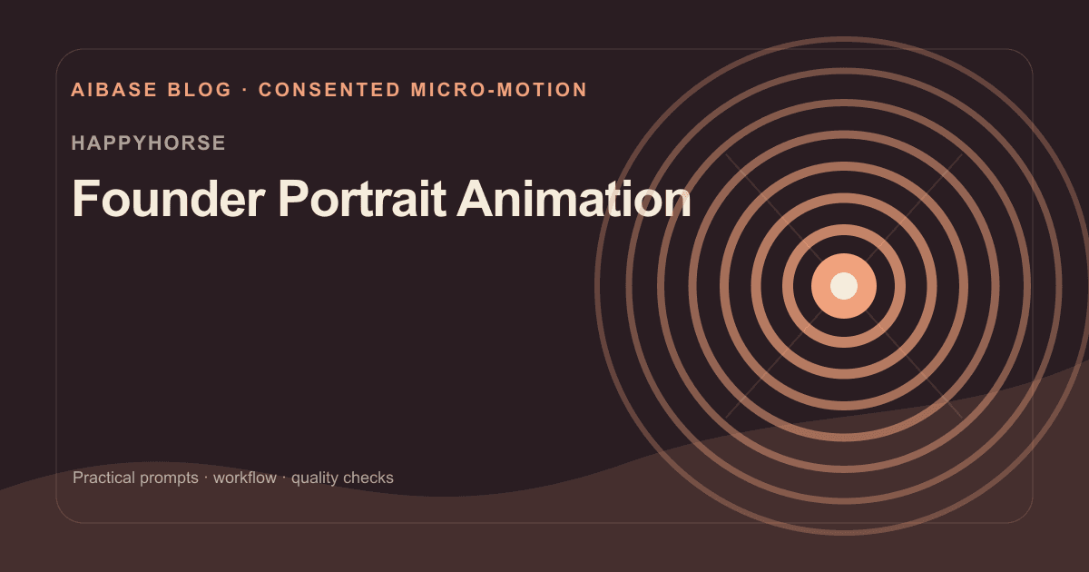Founder portrait animation prompt guide cover