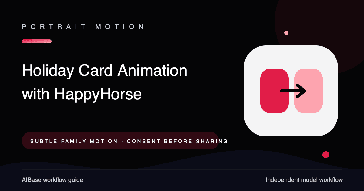 HappyHorse holiday card photo animation prompt guide cover