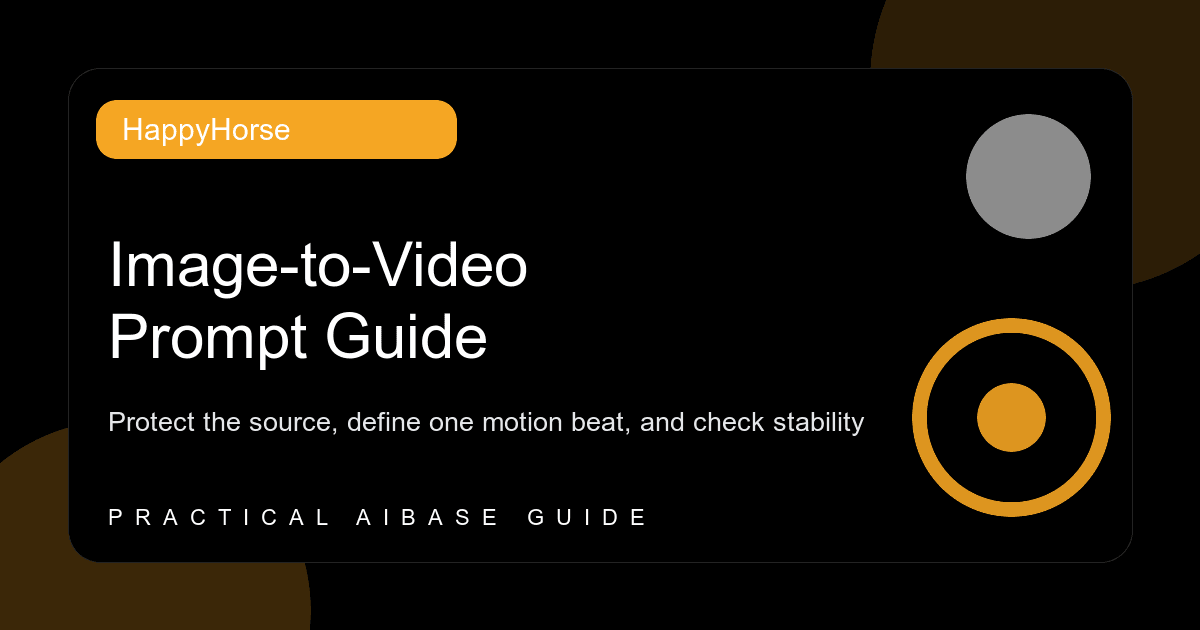 HappyHorse image-to-video prompt guide cover