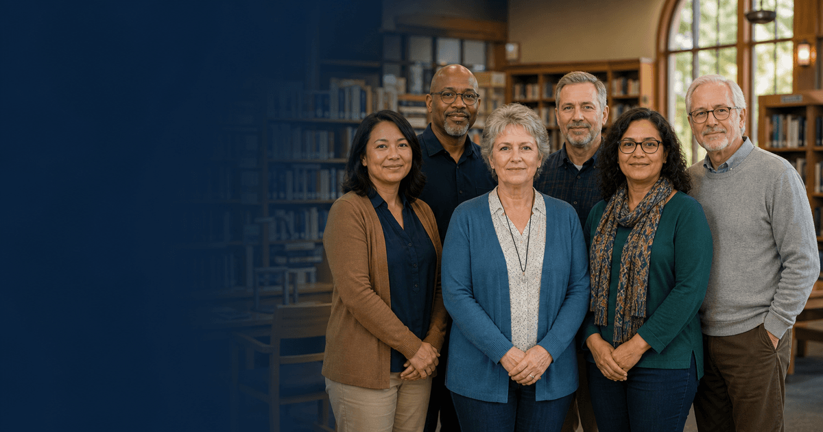 Library volunteer group photo animation prompt guide cover