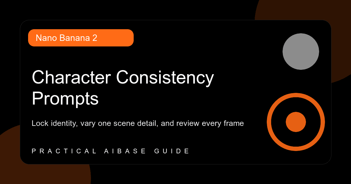 Nano Banana 2 character consistency prompt guide cover