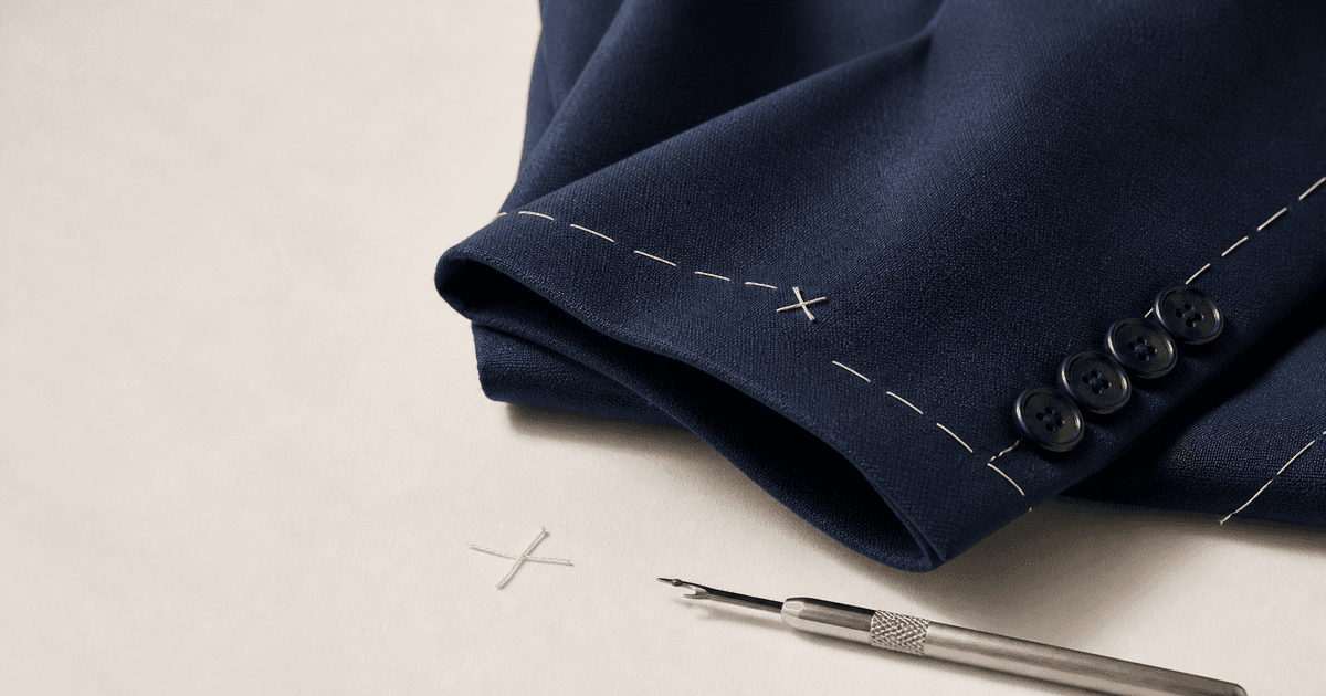 Apparel basting stitch removal prompt guide cover