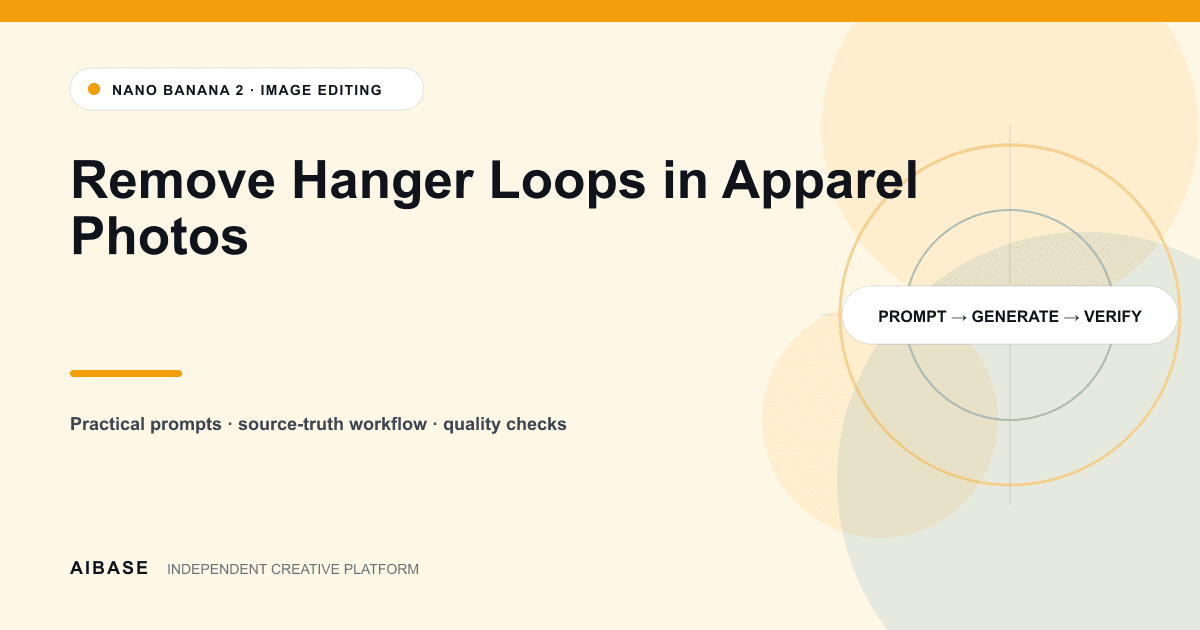 Apparel hanger loop cleanup prompt guide cover