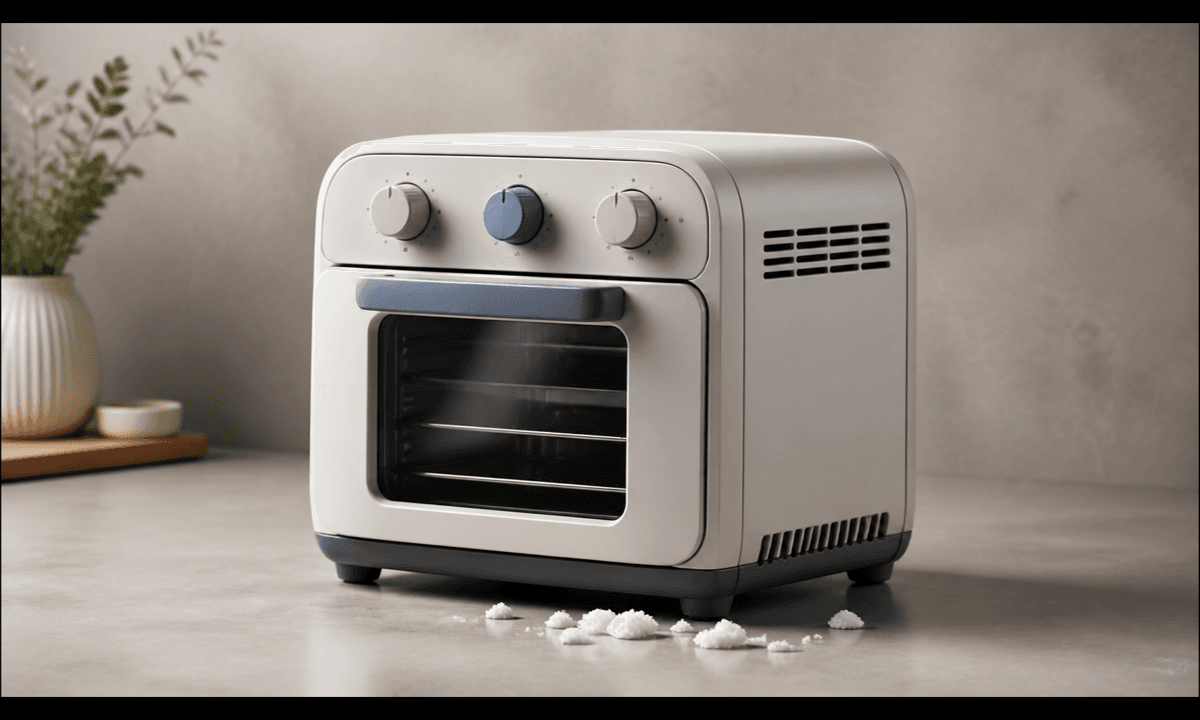 Appliance packing foam crumb cleanup prompt guide cover