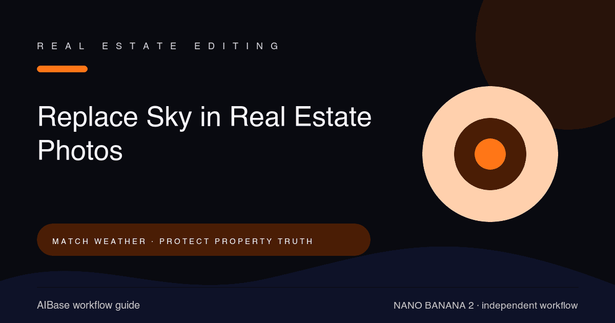 Nano Banana 2 real estate sky replacement prompt guide cover