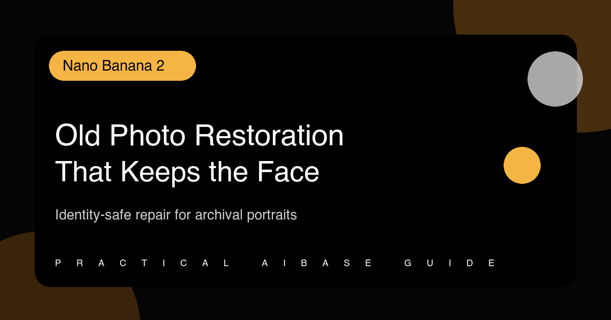 Nano Banana 2 old photo restoration prompt guide cover