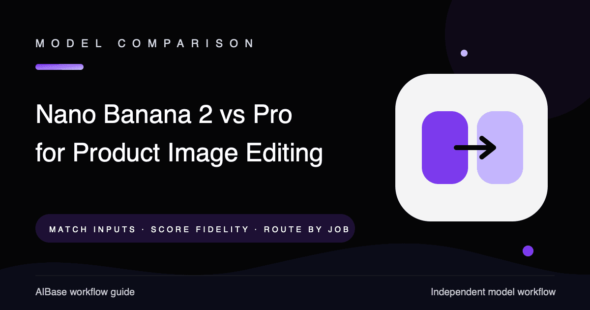Nano Banana 2 versus Nano Banana Pro product image editing comparison cover