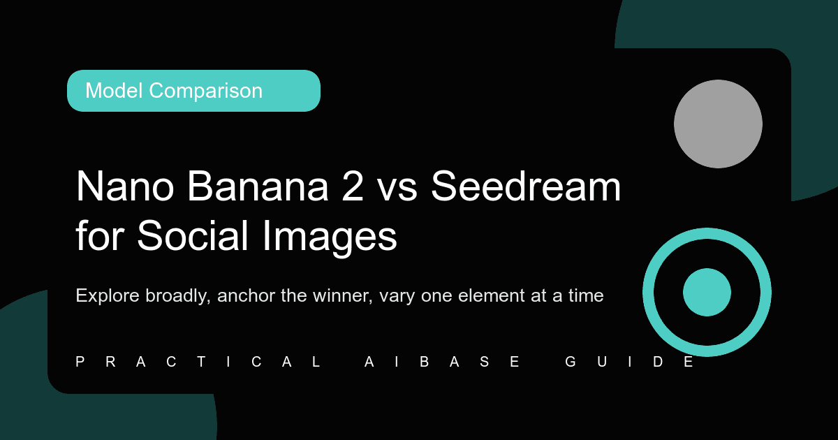 Nano Banana 2 and Seedream 5.0 Lite social creative workflow comparison