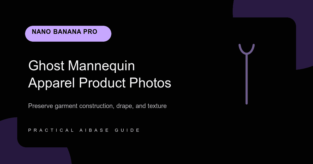 Nano Banana Pro apparel ghost mannequin prompt guide cover