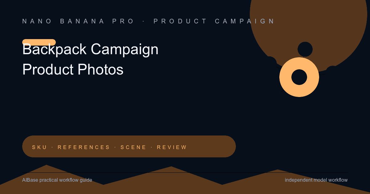 Nano Banana Pro backpack campaign product photo prompt guide cover