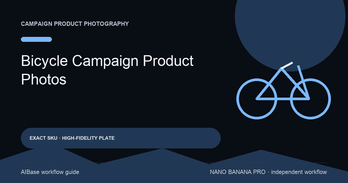 Nano Banana Pro bicycle campaign product photo prompt guide cover