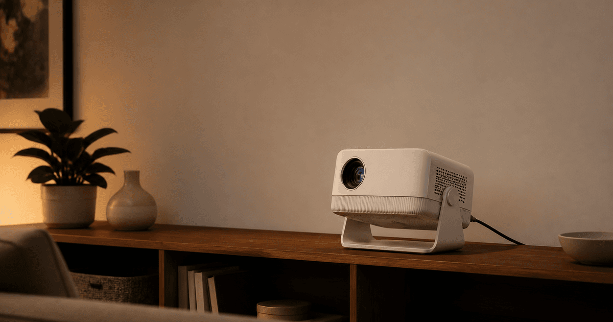 Compact projector campaign product photo prompt guide cover