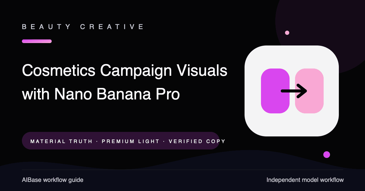 Nano Banana Pro cosmetics campaign visual prompt guide cover