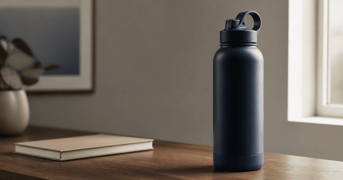 Insulated bottle campaign product photo prompt guide cover