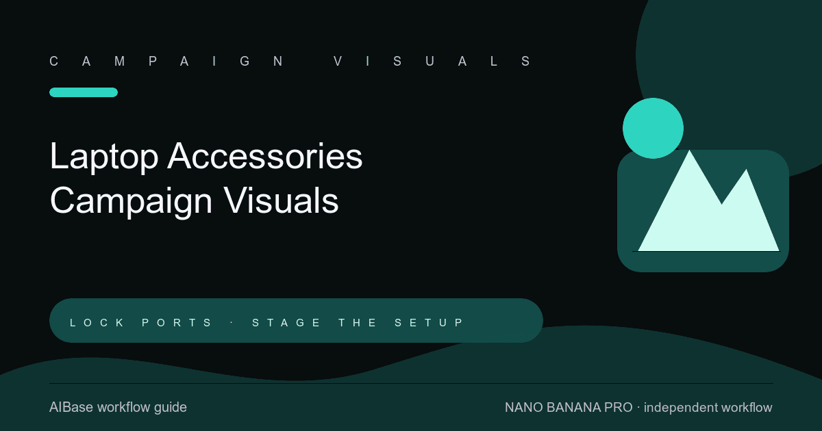 Nano Banana Pro laptop accessories campaign prompt guide cover