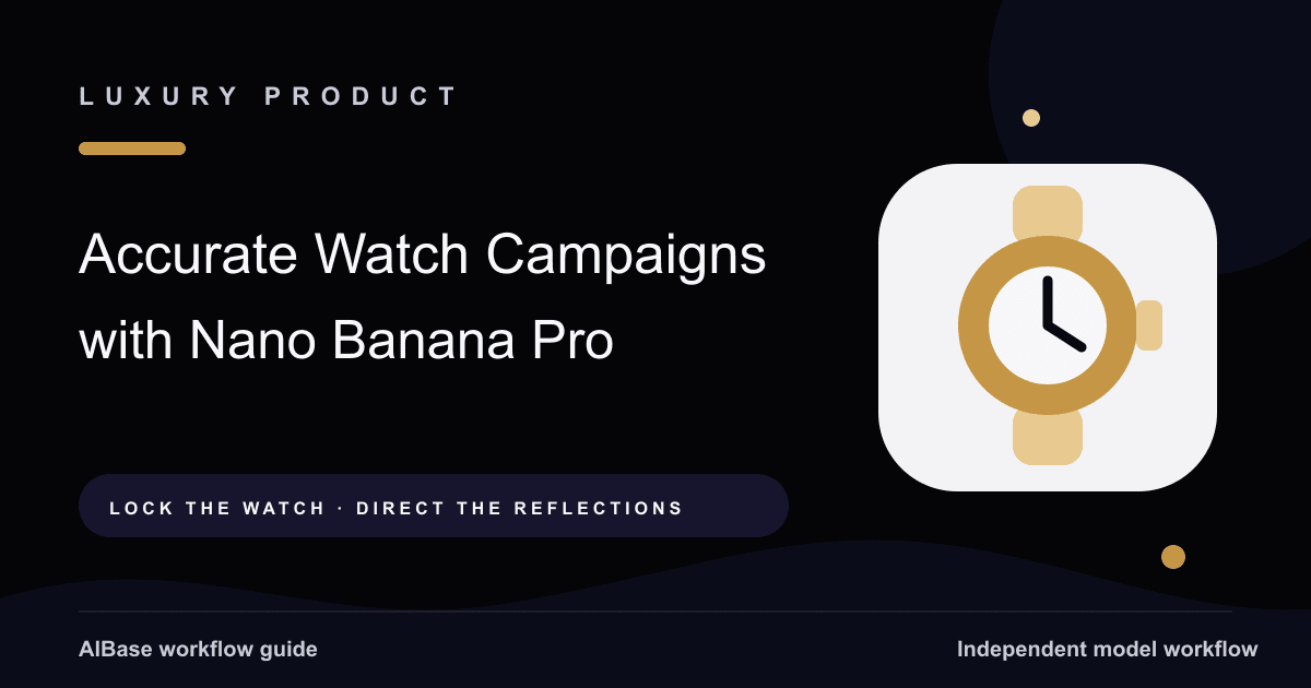 Nano Banana Pro luxury watch campaign prompt guide cover