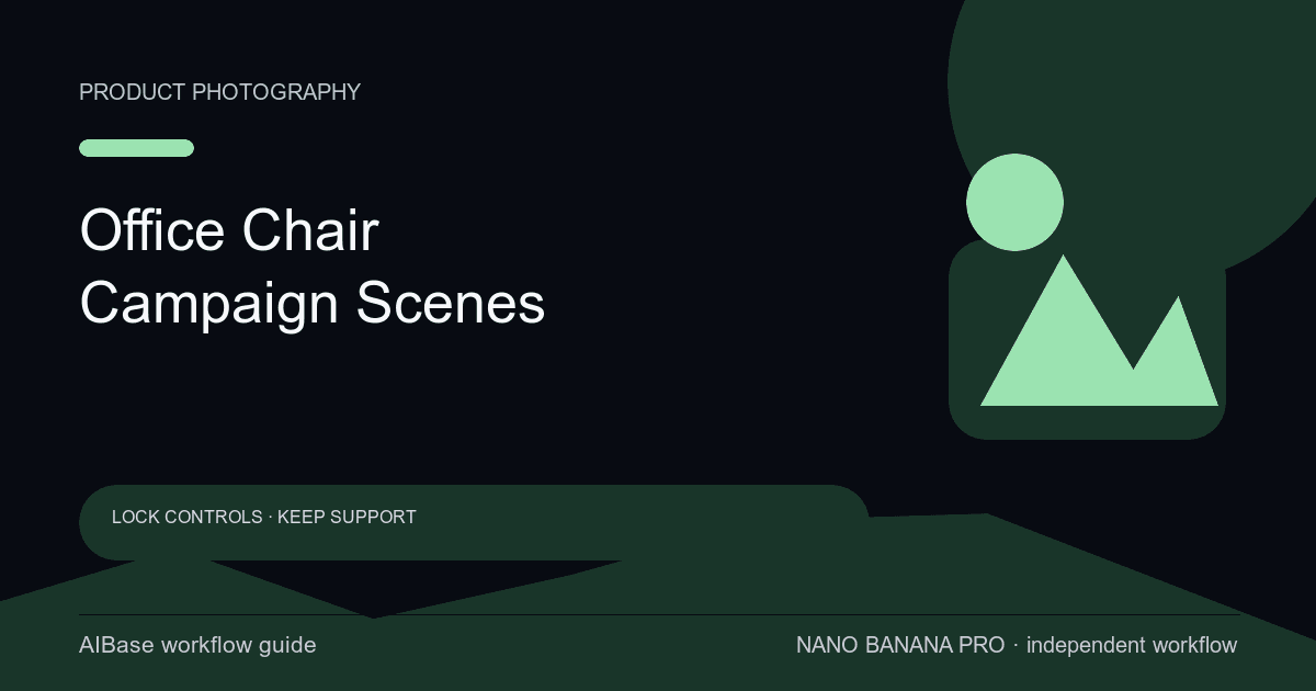 Nano Banana Pro office chair campaign prompt guide cover