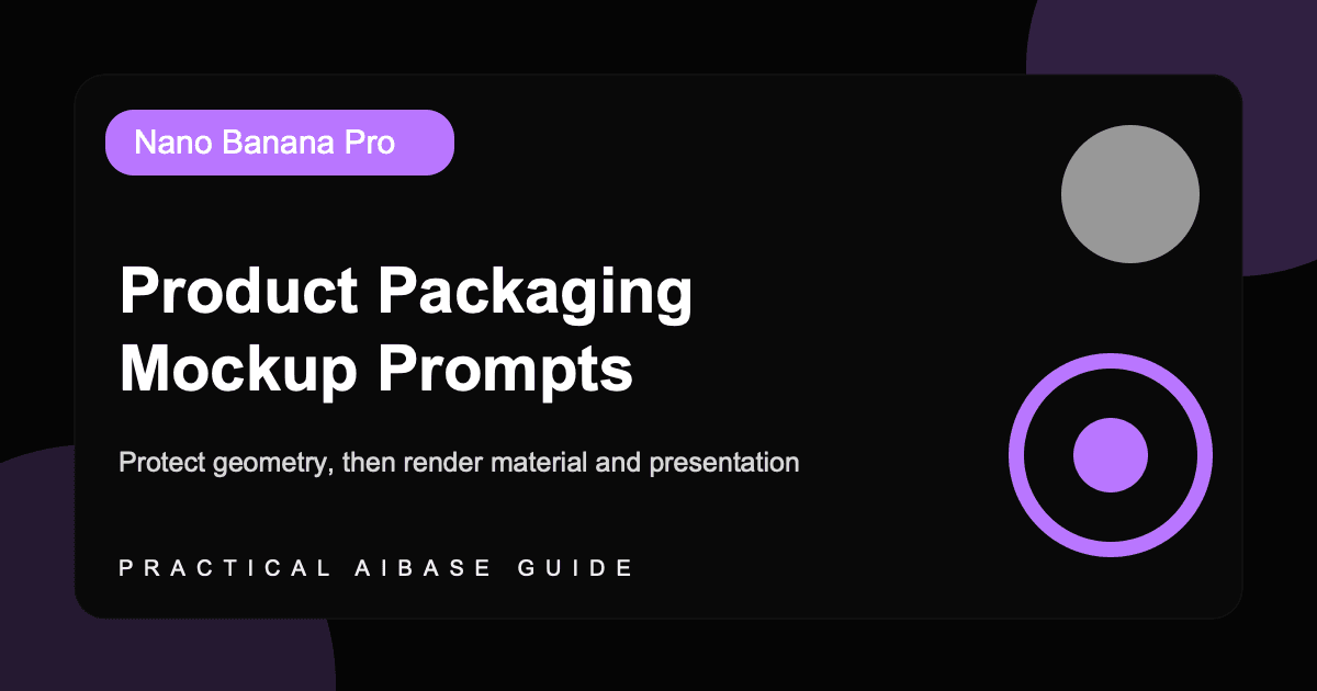 Nano Banana Pro packaging mockup prompt guide cover
