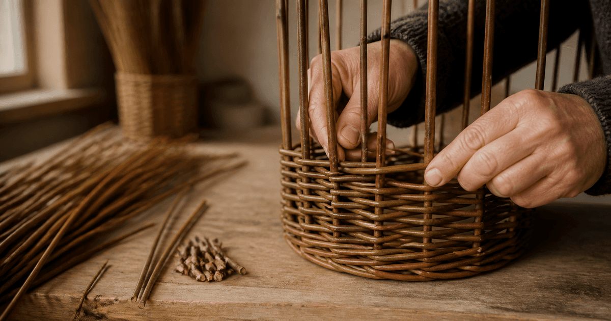 Basket weaving process video prompt guide cover