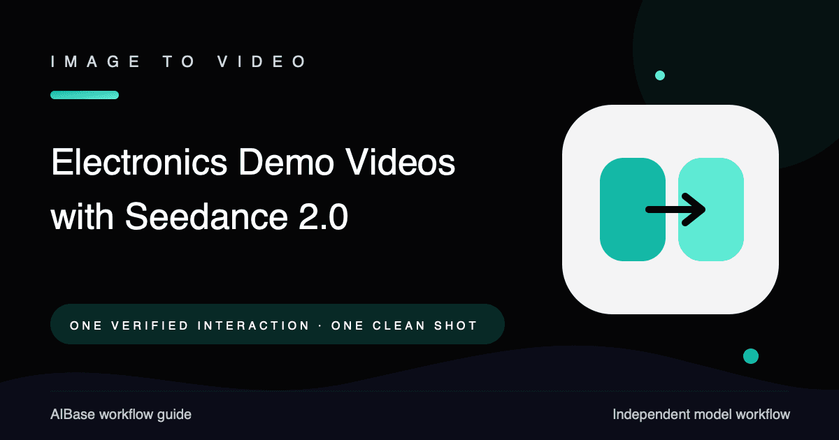 Seedance 2.0 electronics product demo video prompt guide cover