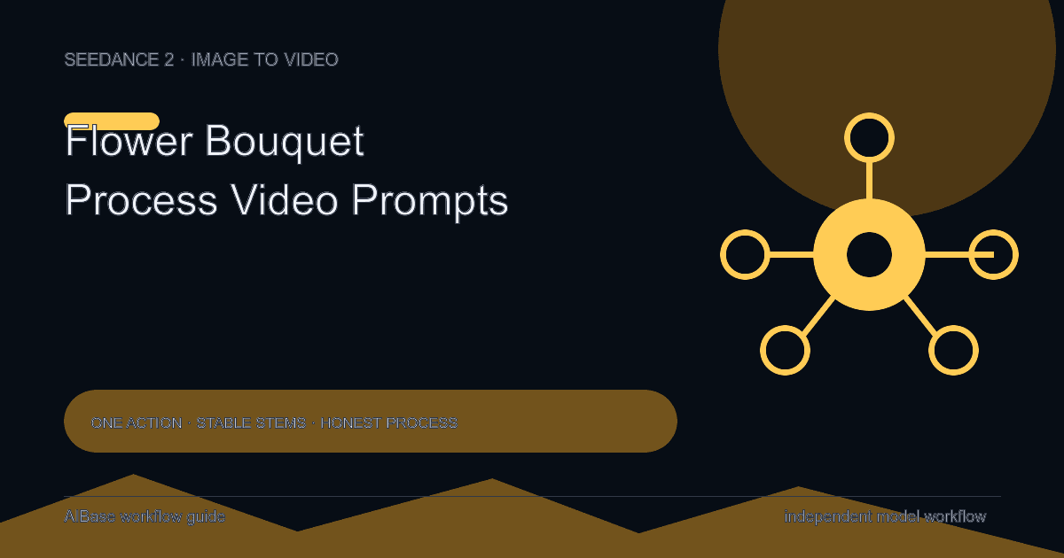 Seedance 2 florist bouquet process video prompt guide cover