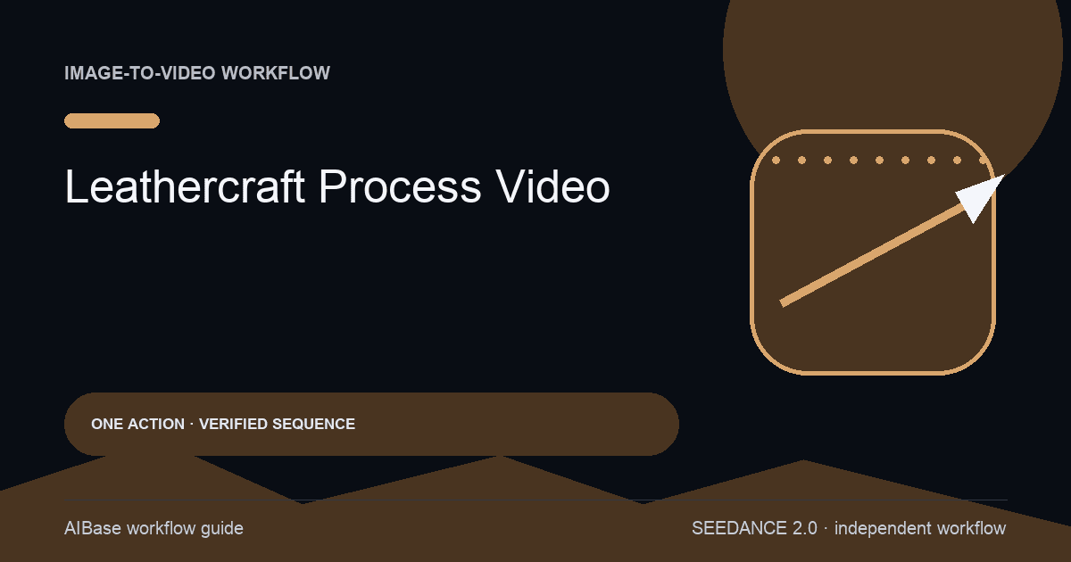 Seedance 2 leathercraft process video prompt guide cover