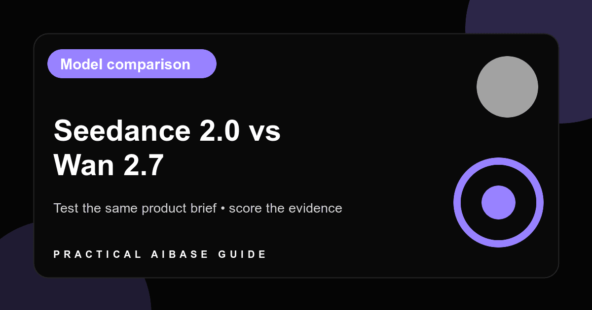 Seedance 2.0 versus Wan 2.7 product image to video comparison cover