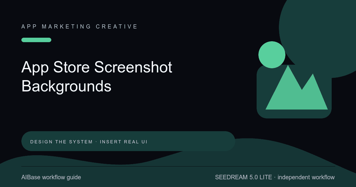 Seedream 5.0 Lite app store screenshot background guide cover