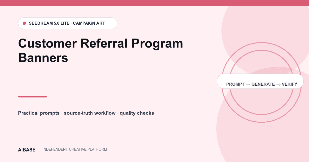 Customer referral program banner prompt guide cover