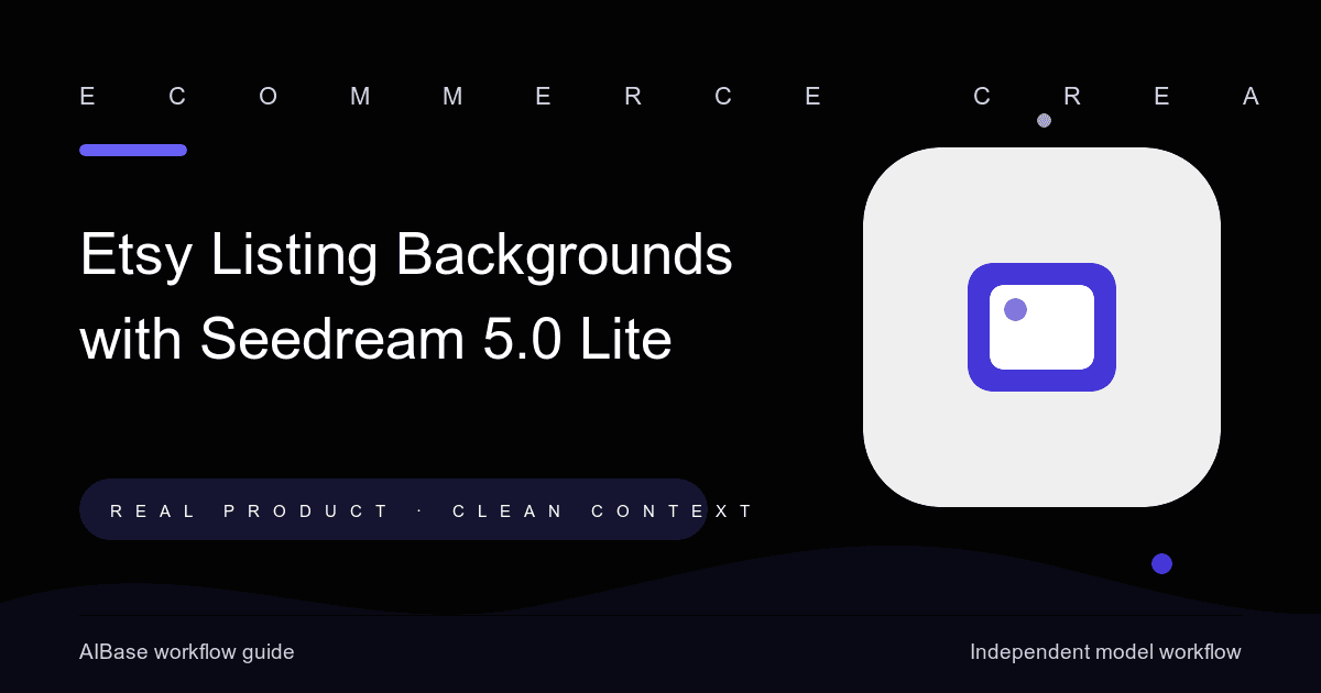 Seedream 5.0 Lite Etsy listing background prompt guide cover