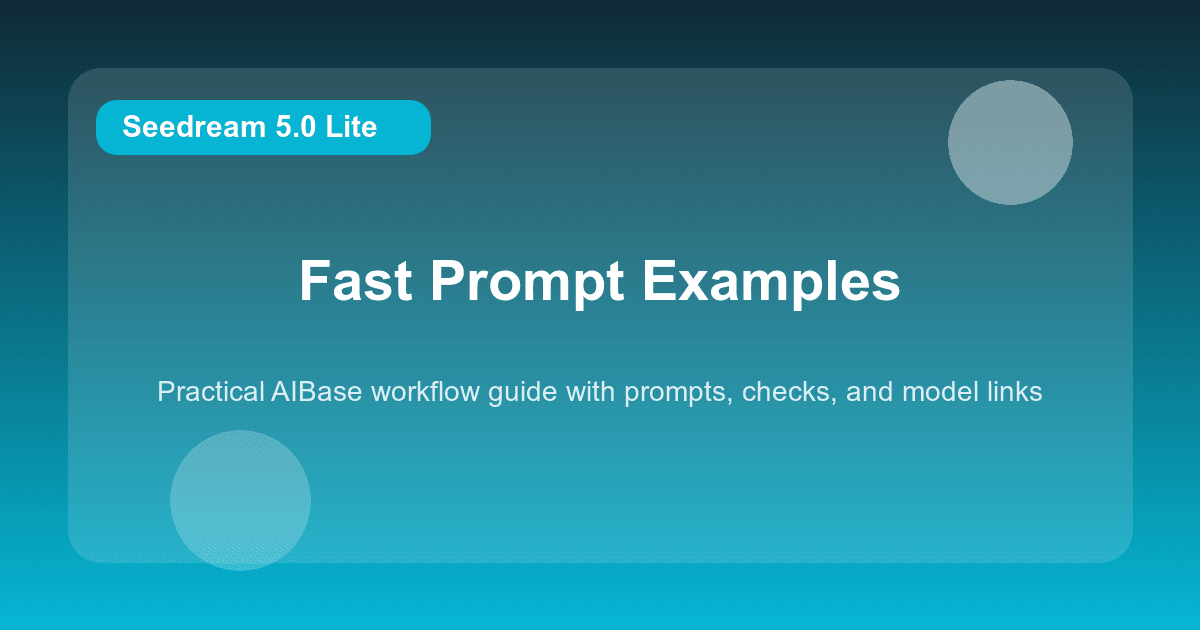 Seedream 5.0 Lite prompt examples cover