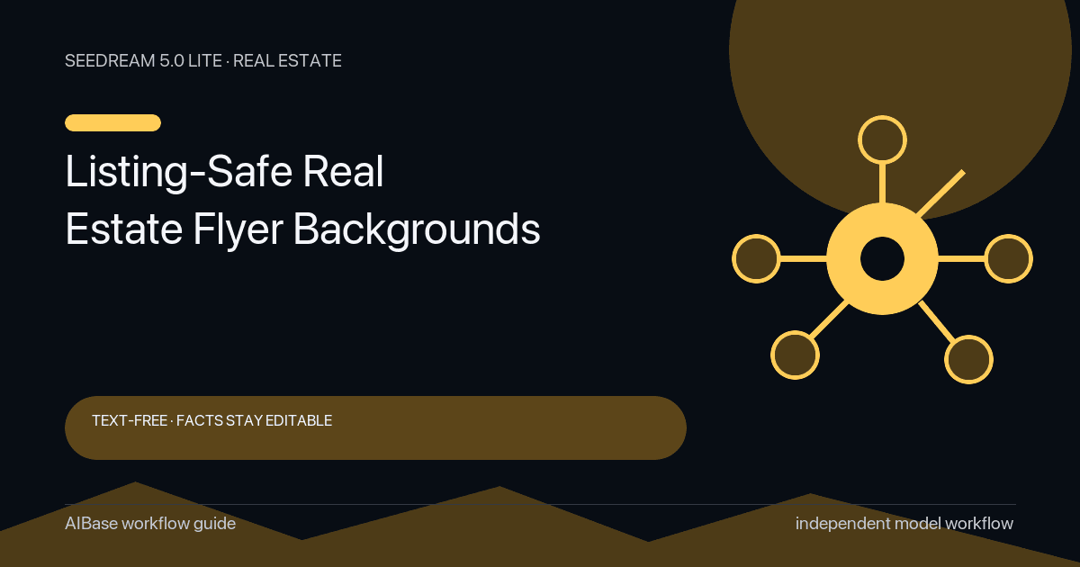 Seedream 5.0 Lite real estate flyer background prompt guide cover
