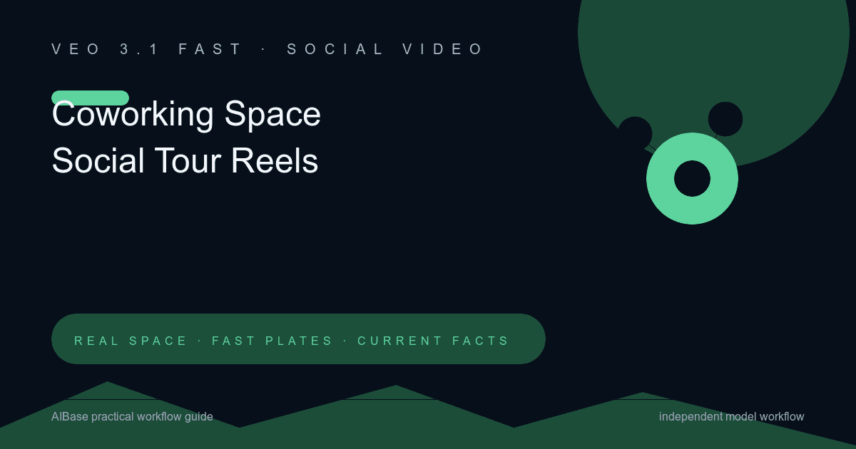 Veo 3.1 Fast coworking space social tour reel prompt guide cover