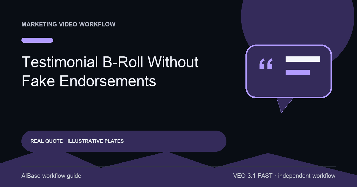 Veo 3.1 Fast customer testimonial B-roll prompt guide cover