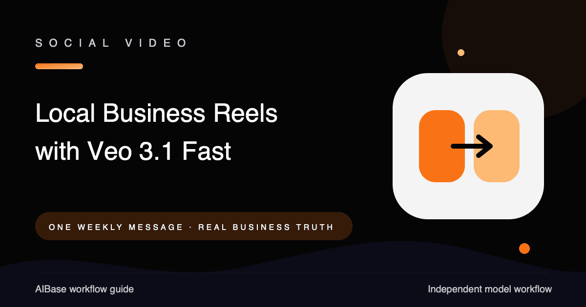 Veo 3.1 Fast local business Reel prompt guide cover