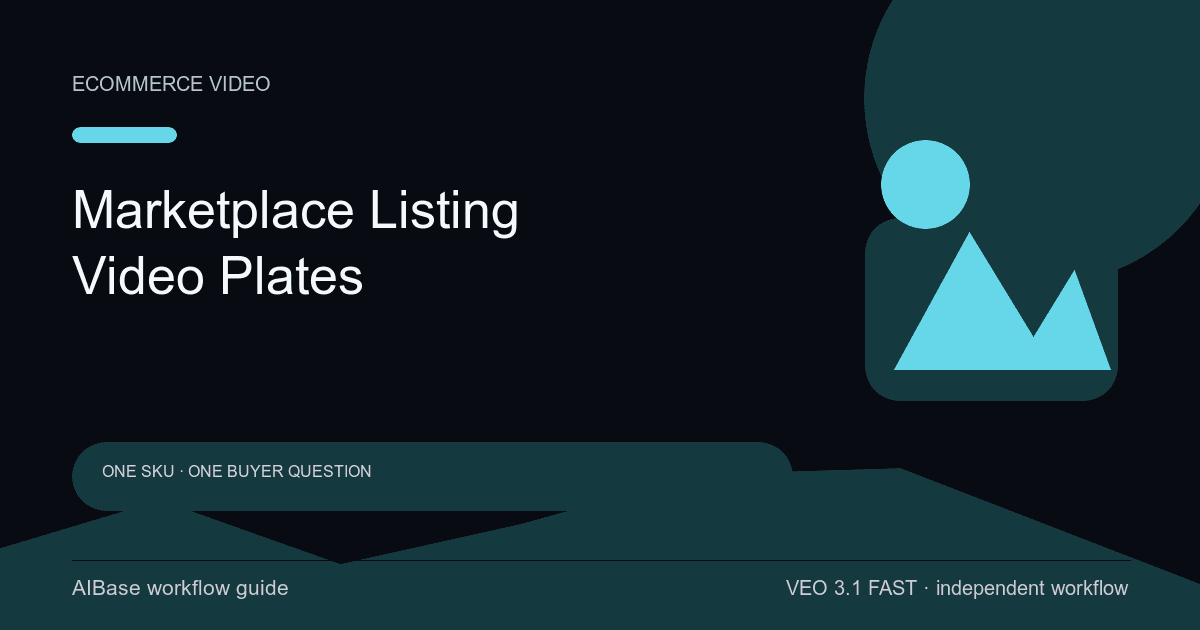 Veo 3.1 Fast marketplace listing video prompt guide cover