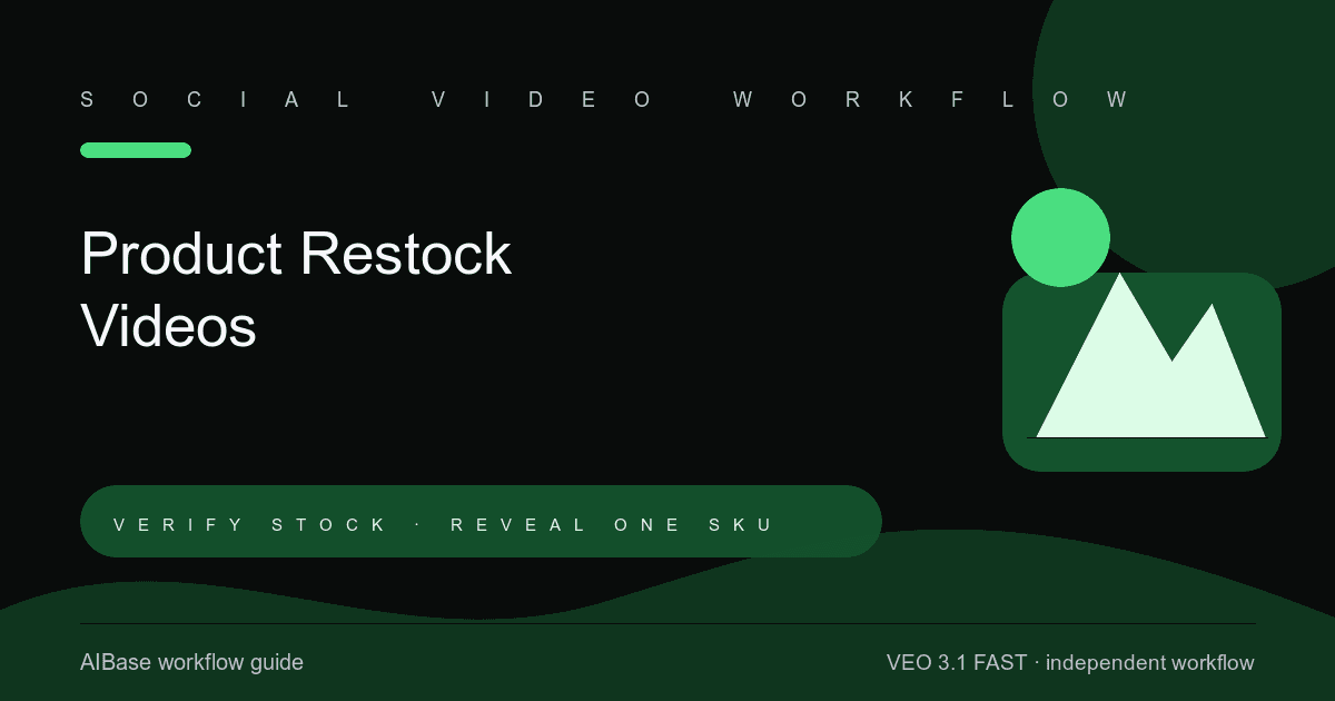 Veo 3.1 Fast product restock video prompt guide cover