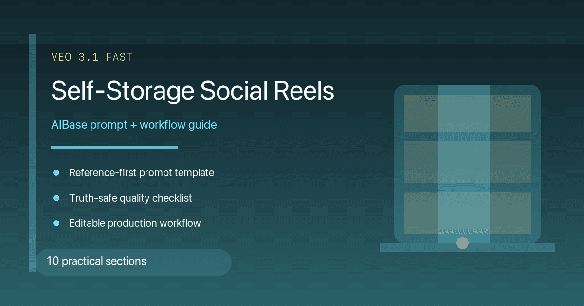 Self-storage social reel prompt guide cover