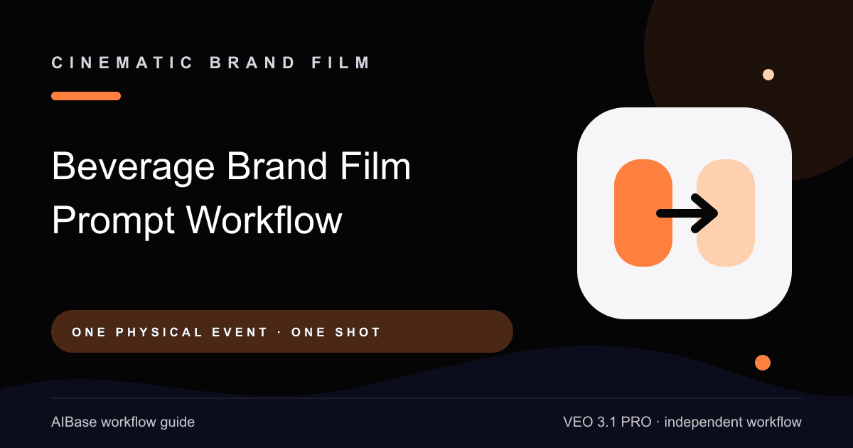 Veo 3.1 Pro beverage brand film prompt guide cover
