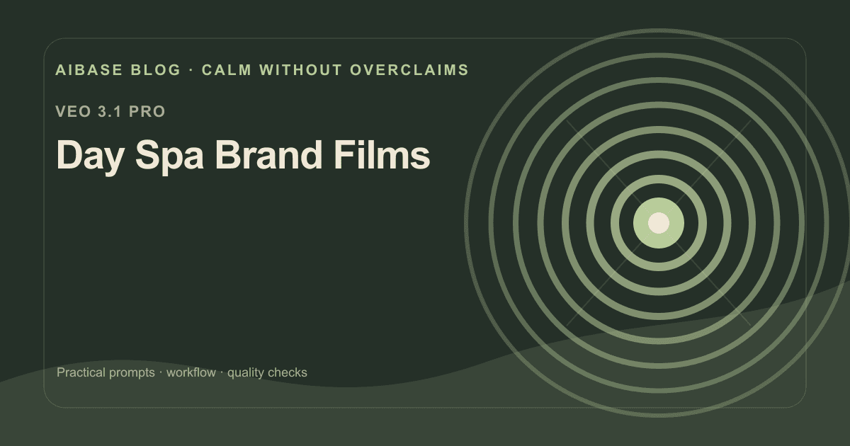Day spa cinematic brand film prompt guide cover