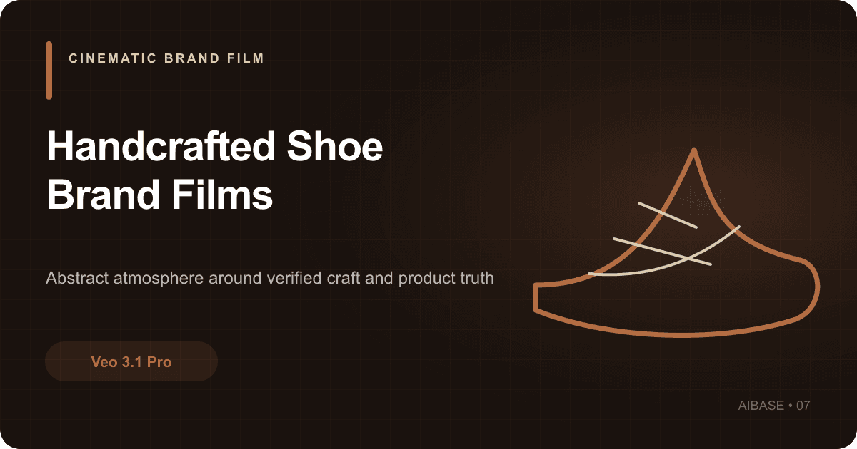 Veo 3.1 Pro handcrafted shoe brand film prompt guide cover